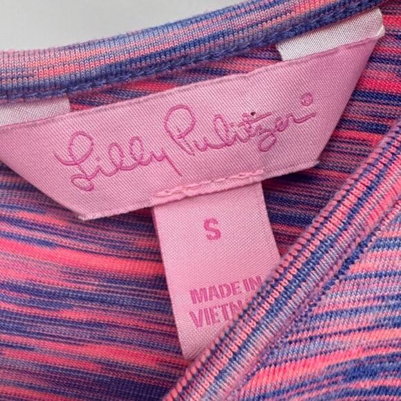 Lilly Pulitzer Sleeveless Fit Flare Dress Multi Color Athletic Heathered Size S - Picture 5 of 7